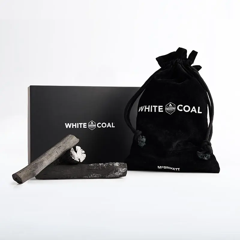 WHITE COAL Binchotan - Premium Holzkohle mit hochwertiger Verpackung