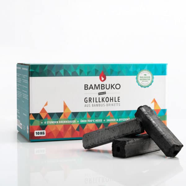 BAMBUKO Grillbriketts aus Bambusspäne von McBrikett